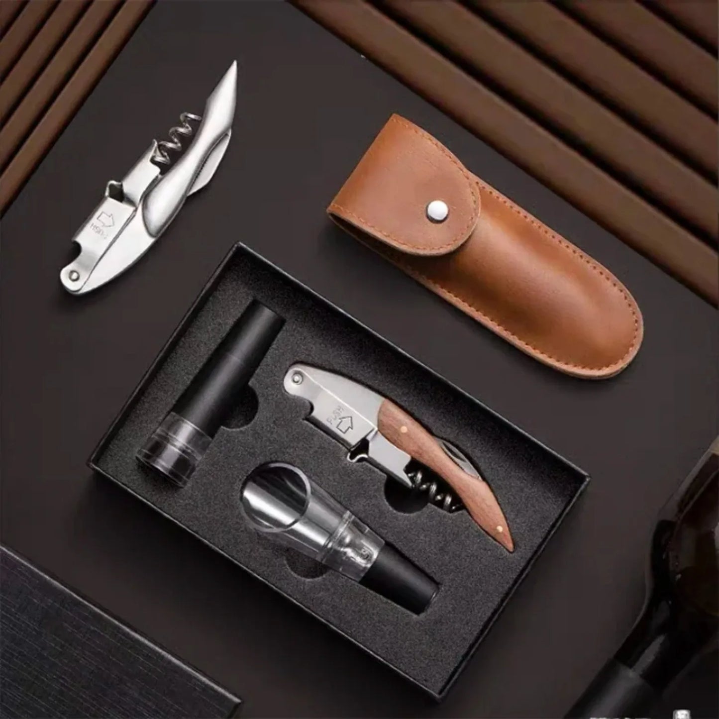 Gift Set Portable Screw Corkscrew