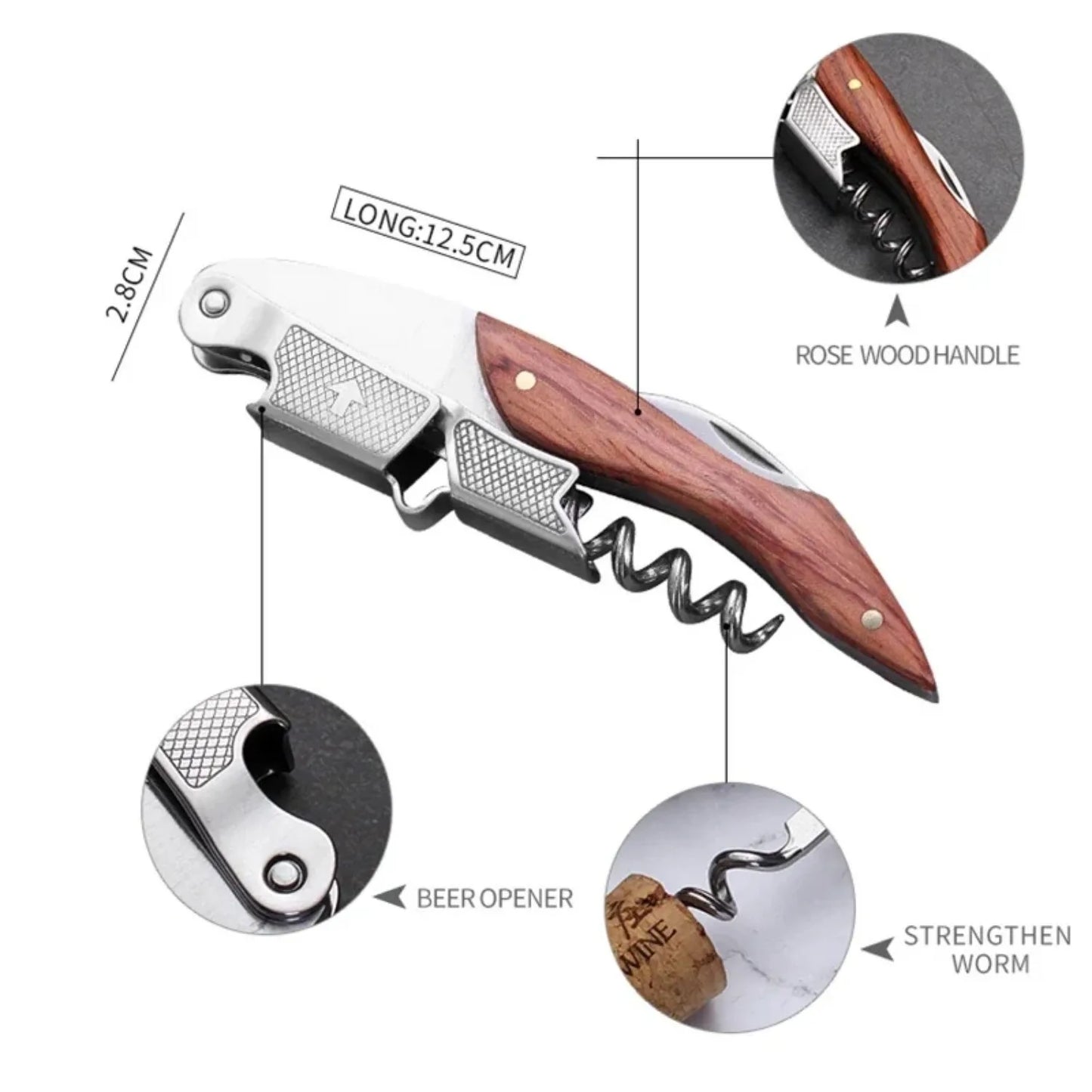 Gift Set Portable Screw Corkscrew