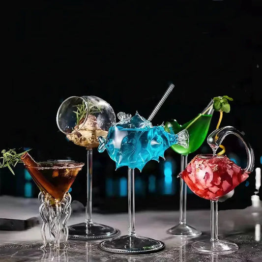 Cocktail Glass Fish Shape